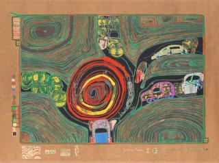 Friedensreich Hundertwasser - Kreisverkehr der Strassengekreuzigten