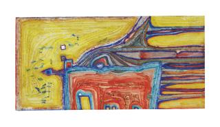 Friedensreich Hundertwasser - La fuite et le combat du Dalai Lama-Tibet I