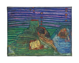 Friedensreich Hundertwasser - La Picaûdière II (The Two Sinais)