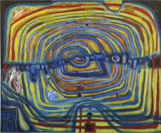 Friedensreich Hundertwasser - La Spirale Voilée