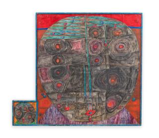 Friedensreich Hundertwasser - Les Deux Têtes (Die Zwei Köpfe Arabischer Geograph mit Ableger)