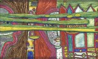 Friedensreich Hundertwasser - Les nuages sur contretemps III de Paris
