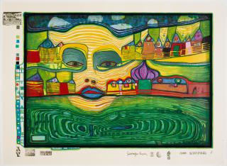 Friedensreich Hundertwasser - Look at it on a Rainy Day (Regentag portfolio)