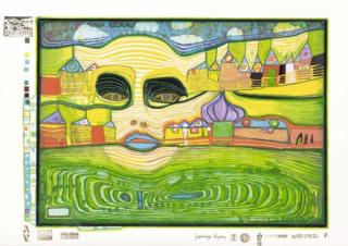 Friedensreich Hundertwasser - Look at it on a Rainy Day (The Regentag Portfolio), Zurich, Ars Viva, 1971 (Koschatzky 44-53)