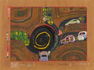 Friedensreich Hundertwasser - Look at it on a rainy day