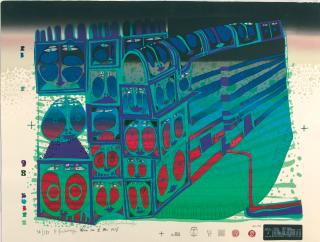 Friedensreich Hundertwasser - Nachtzug.