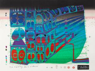 Friedensreich Hundertwasser - Night Train (Variant 1)