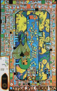 Friedensreich Hundertwasser - Olympische Spiele München 1972.
