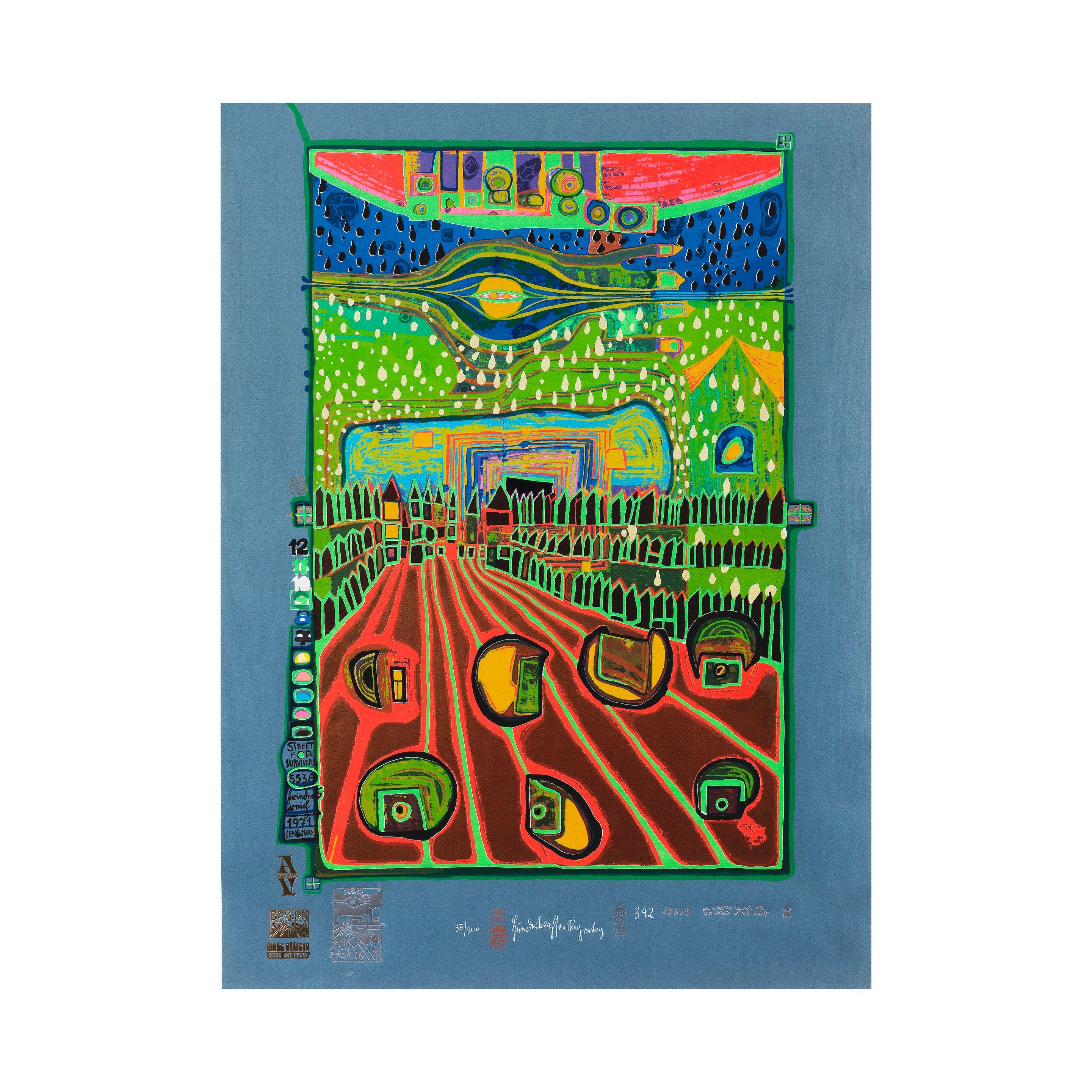 Friedensreich Hundertwasser - Street for survivors, 1972