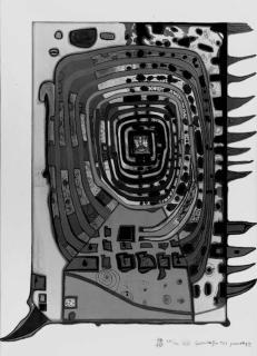 Friedensreich Hundertwasser - The false Eyelash (Koschatzky 29)