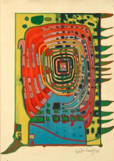 Friedensreich Hundertwasser - The False Eyelash