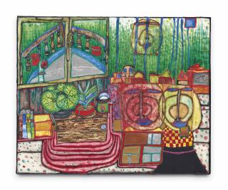 Friedensreich Stowasser Hundertwasser - Regentag in Siam (Rainy Day in Siam)