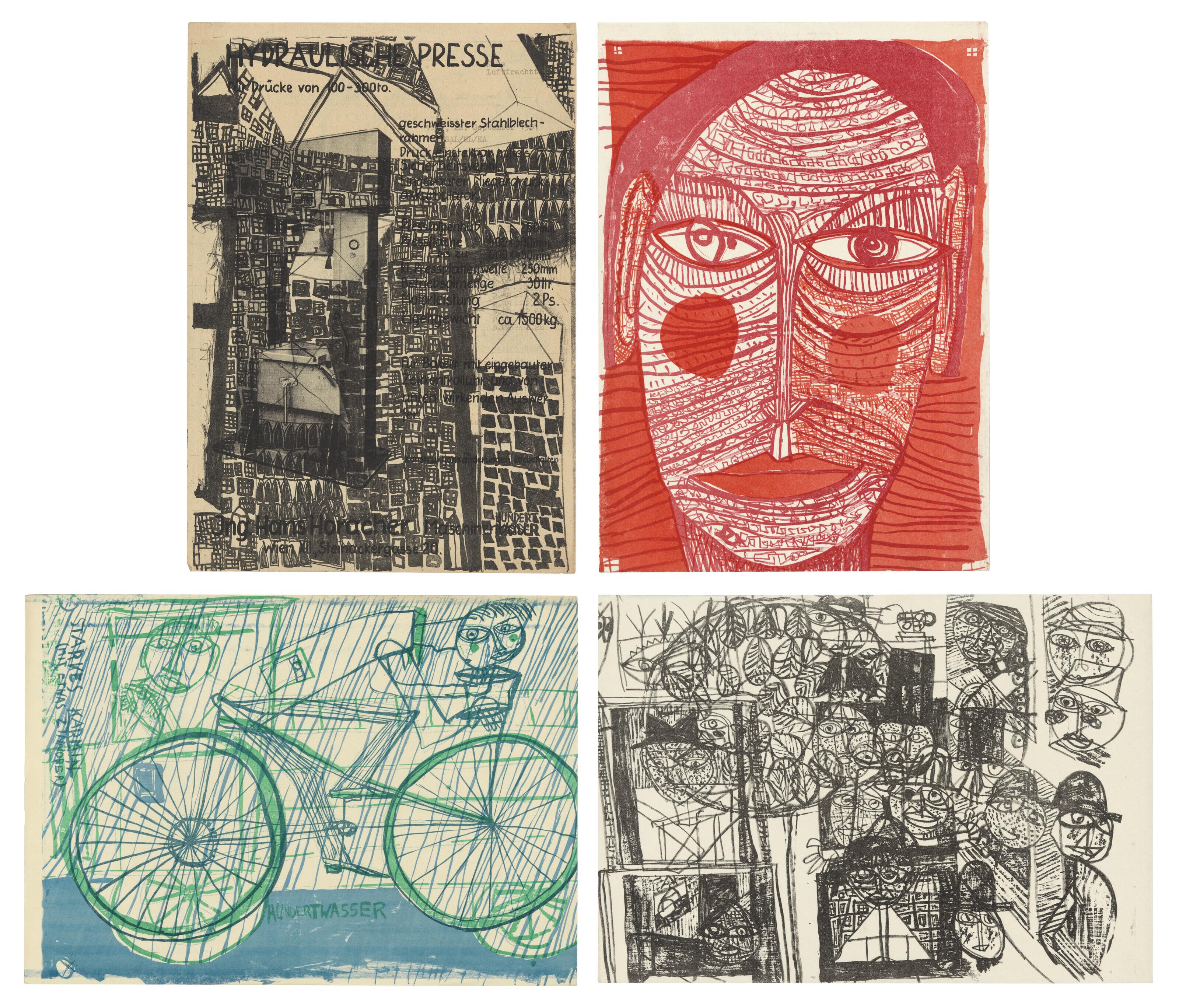 Friedensreich Stowasser Hundertwasser - Rotaprint Mappe, Art Club Vienna