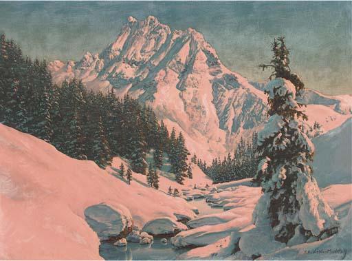 Friedrich Albin Koko-Micoletzky - Dawn In The Alps
