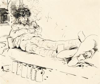 Friedrich August von Kaulbach - 6 Bll.: Die Künstlerreise zum Rubensfest nach Antwerpen