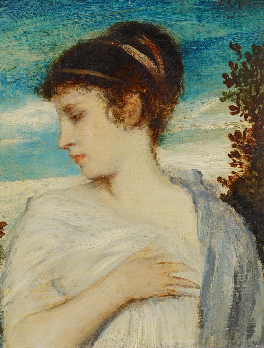 Friedrich August von Kaulbach - Damenportrait im antikisierenden Gewand