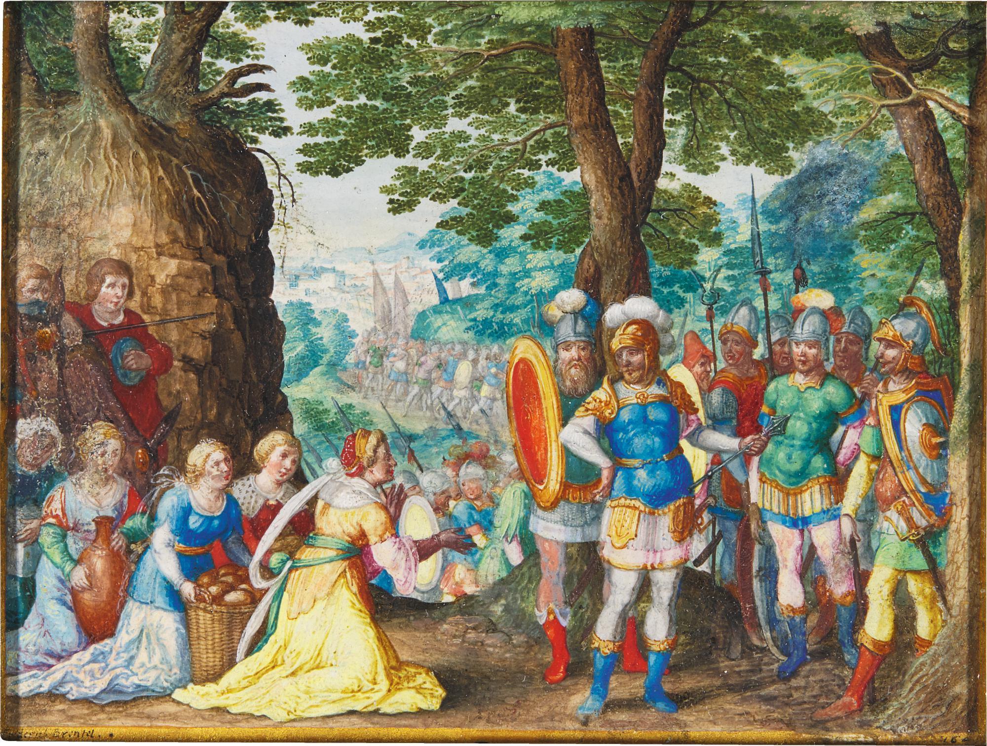 Friedrich Brentel - Abigail Before King David