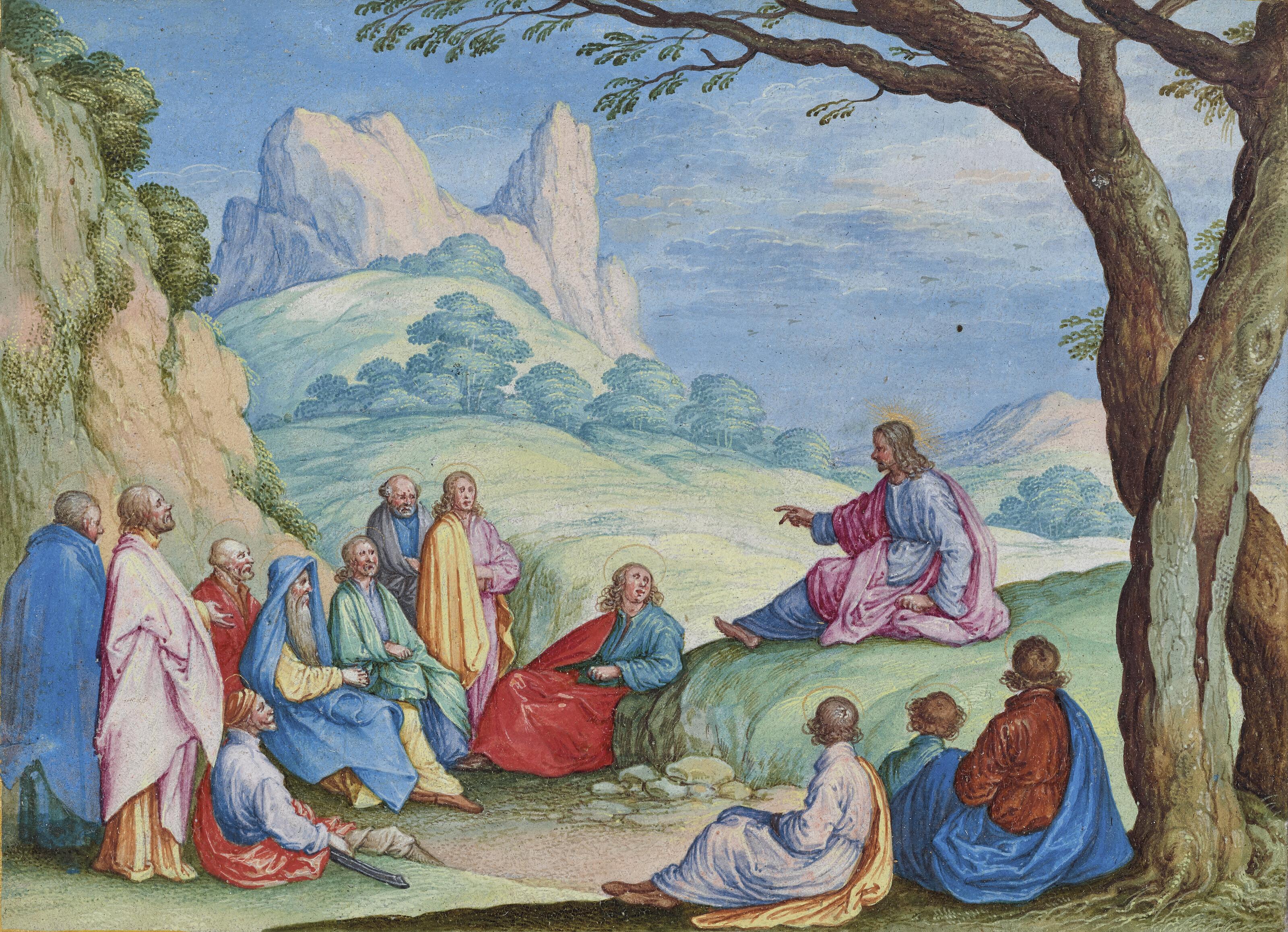 Friedrich Brentel - Le Sermont Du Christ Sur La Montagne, D\'Après Jacques Callot