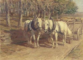 Friedrich Eckenfelder - Workhorses at rest