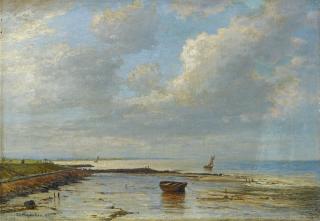 Friedrich Ernst Morgenstern - An der Emsmündung bei Delfzijl