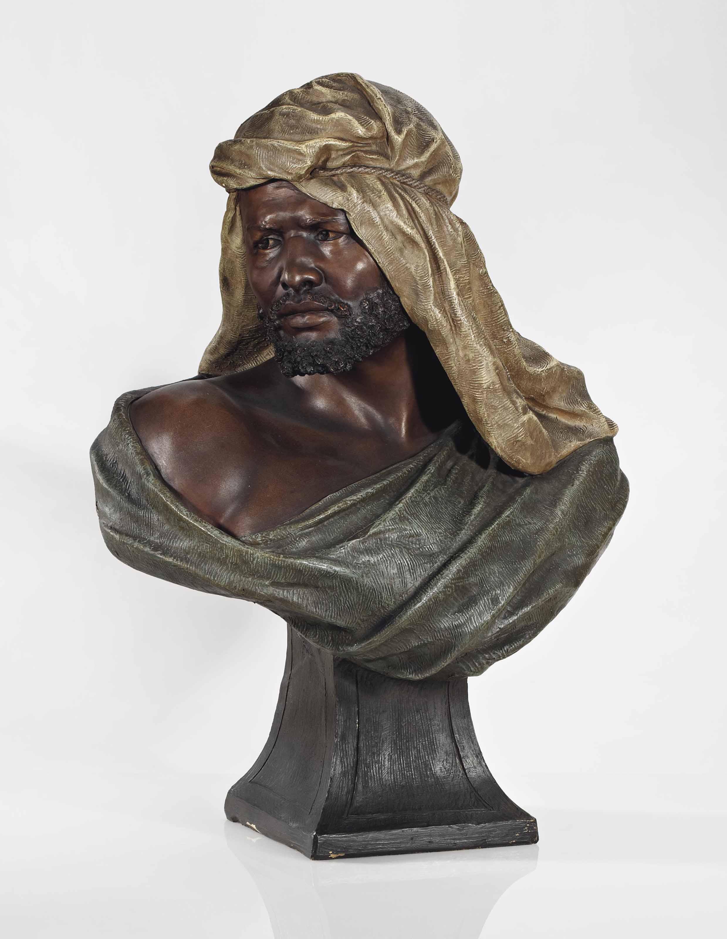 Friedrich Goldscheider - Buste De Berbère Au Turban