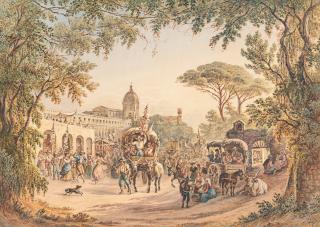 Friedrich Horner - Fest der Madonna dell’Arco, bei der Kirche Sant’Anastasia bei Neapel