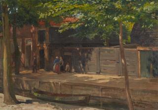 Friedrich Kallmorgen - An der Blanke in Havelberg