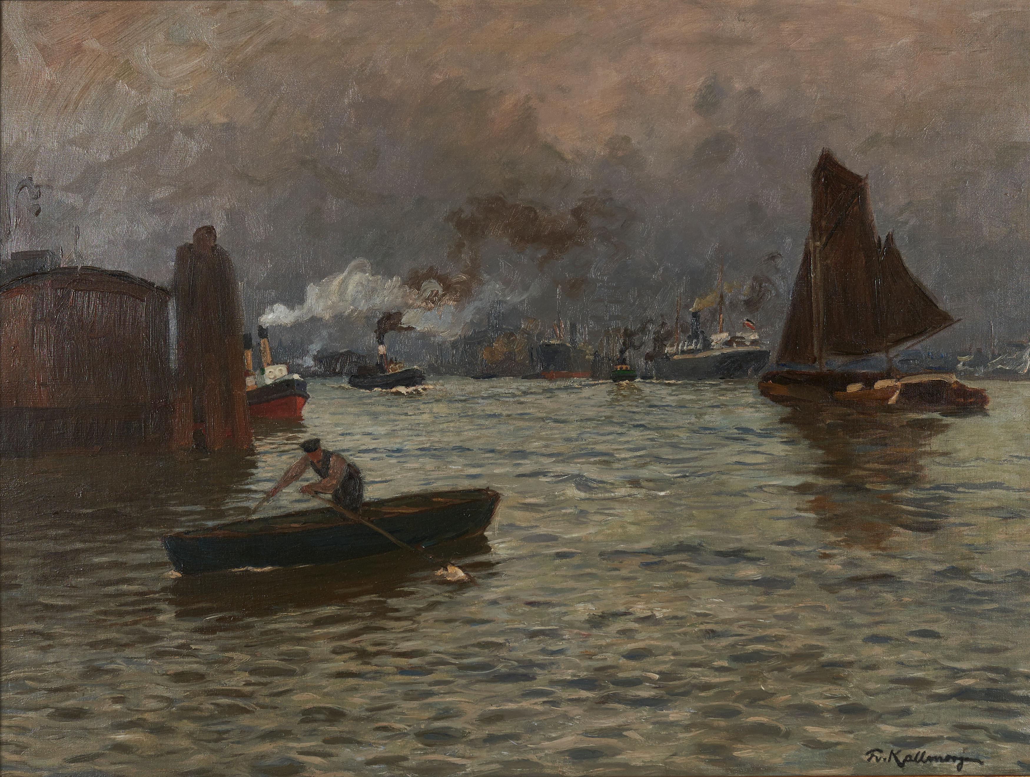 Friedrich Kallmorgen - Hamburger Hafen.