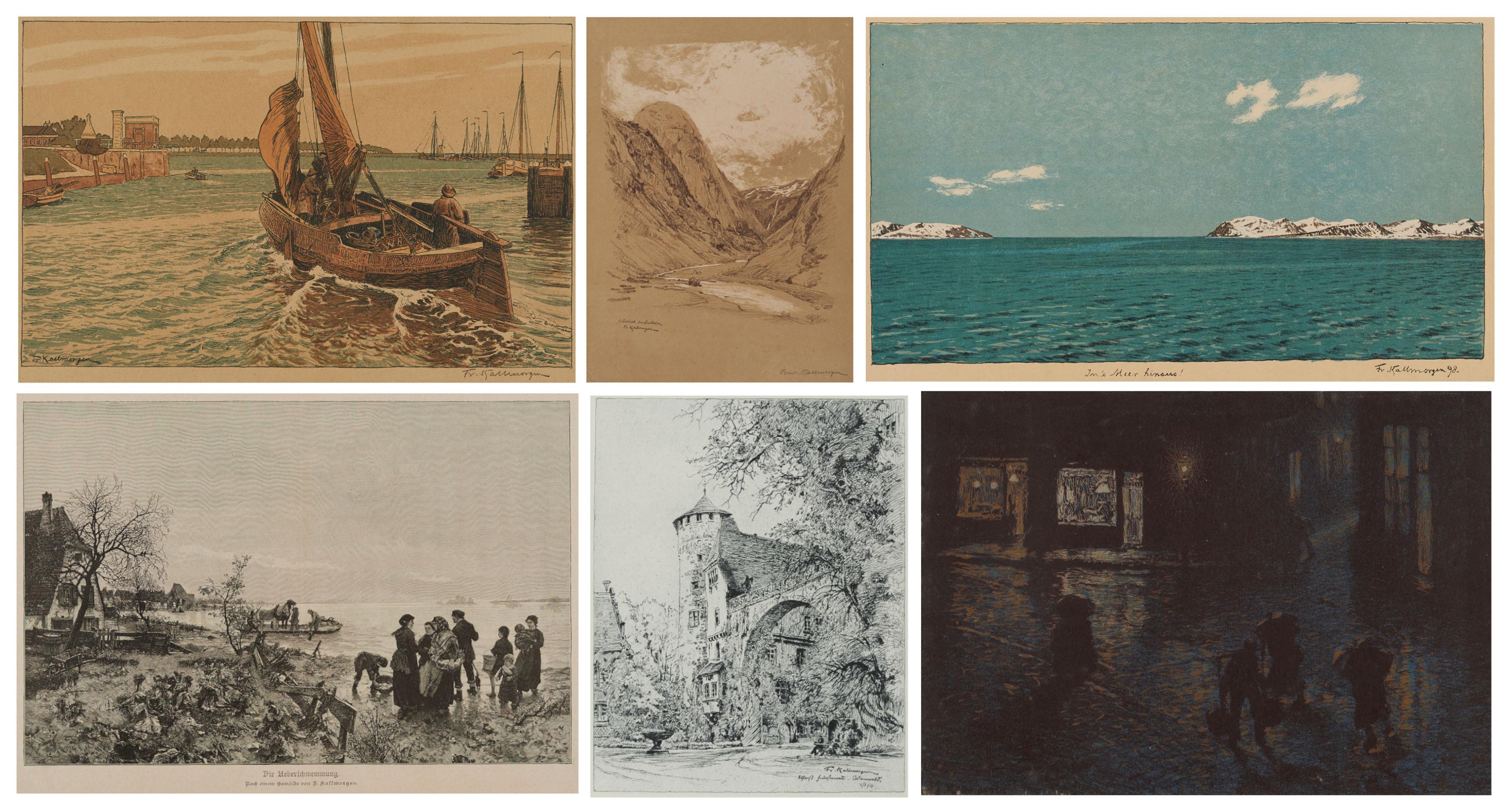 Friedrich Kallmorgen - Konvolut aus 6 Drucken: \