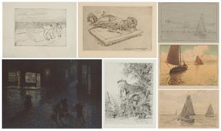 Friedrich Kallmorgen - Konvolut aus fünf Druckgraphiken: \
