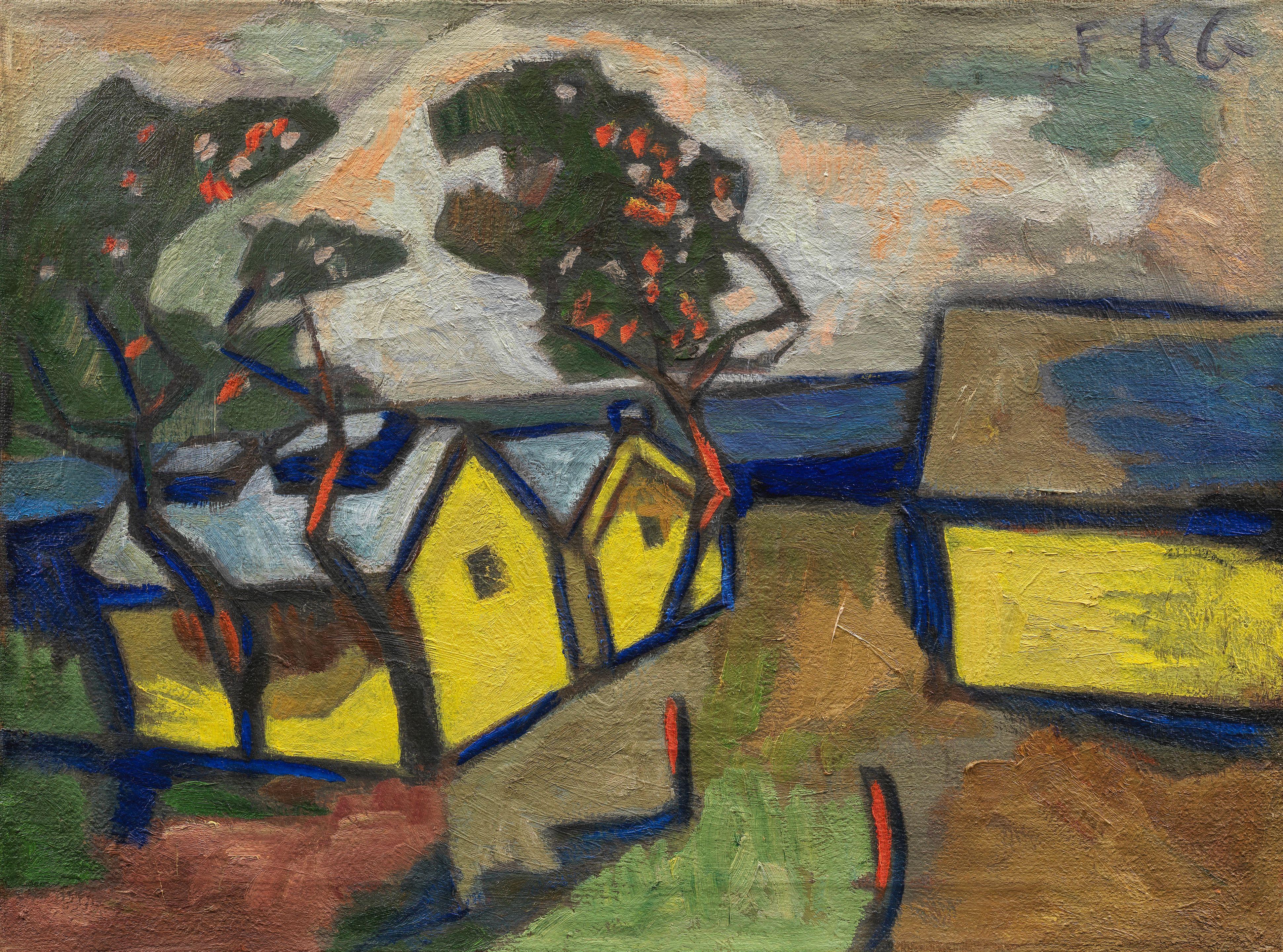 Friedrich Karl Gotsch - Die alte Marinestation, Friedrichsort