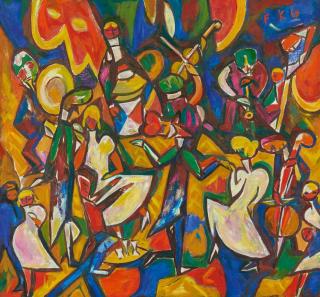 Friedrich Karl Gotsch - »Prieser Dorfball«.