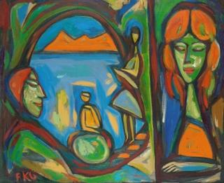 Friedrich Karl Gotsch - Saisonschluss im Café IV