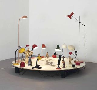 Friedrich Kunath - Untitled (Table/Lamps)