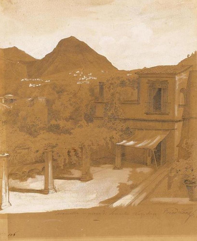 Friedrich Loos - Ansicht aus Piano di Sorrento, Neapel