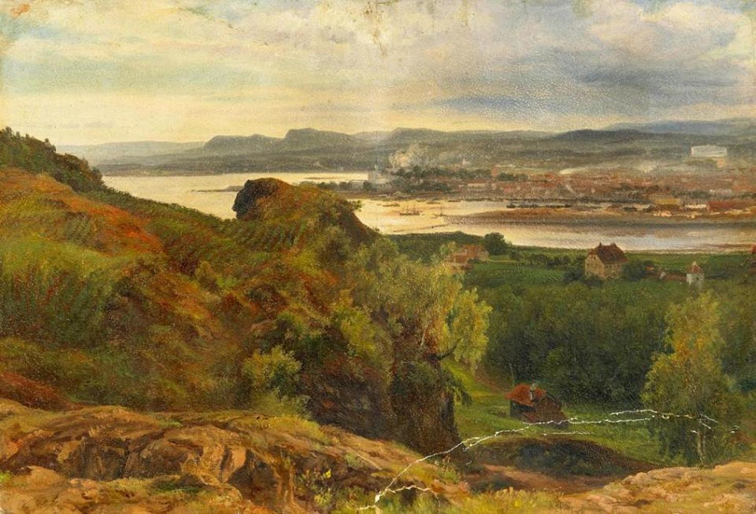 Friedrich Loos - Blick auf Christiana (Kopenhagen)