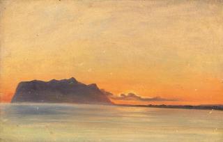 Friedrich Loos - Sonnenuntergang am Meer