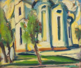 Friedrich Ludwig - Kirche im Gebirge I.