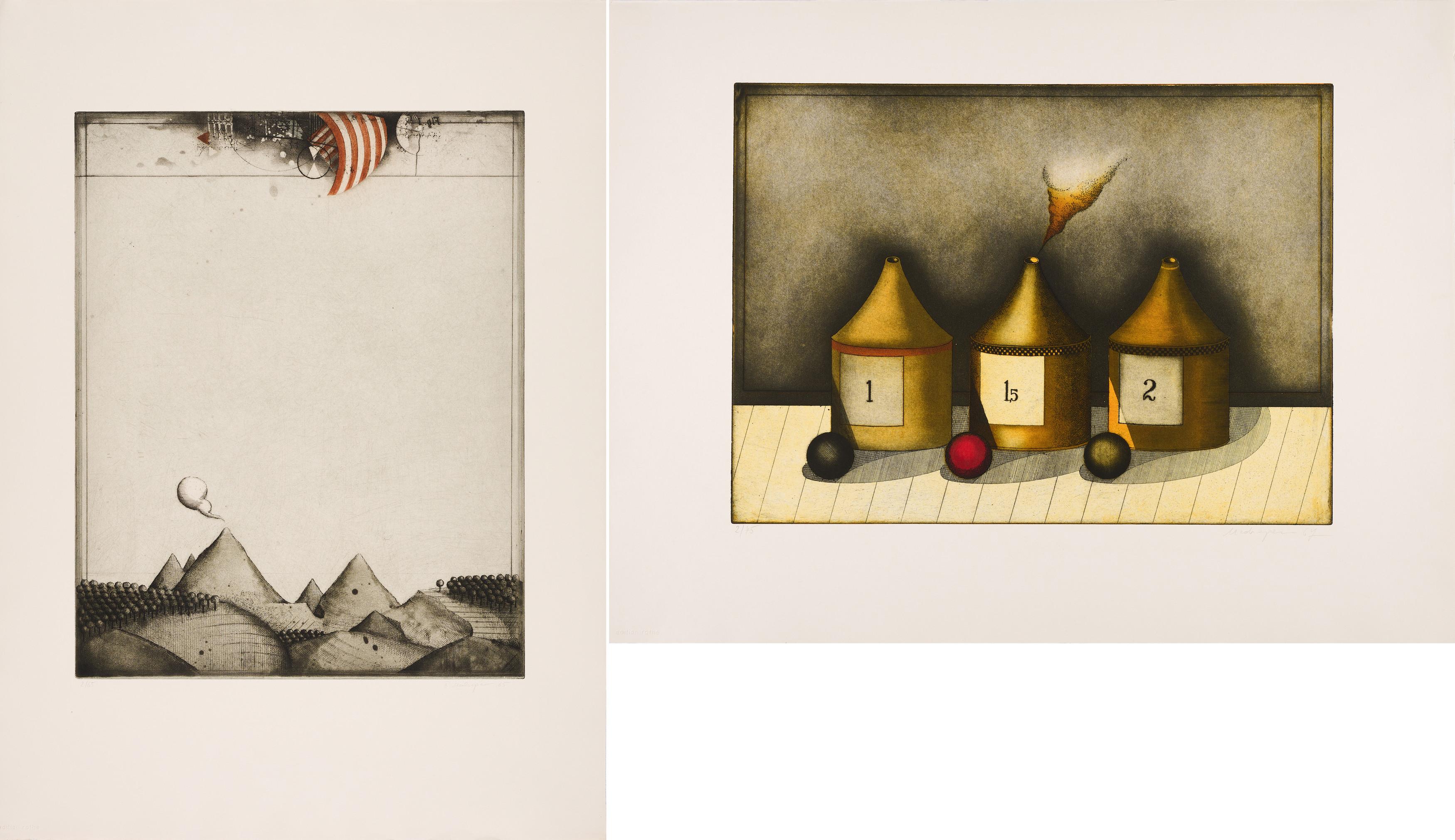 Friedrich Meckseper - Konvolut von 4 Radierungen.