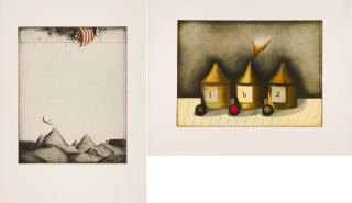 Friedrich Meckseper - Konvolut von 4 Radierungen.