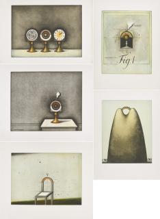 Friedrich Meckseper - Konvolut von 5 Farbradierungen.