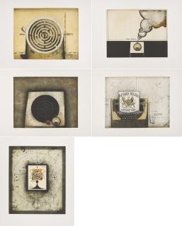 Friedrich Meckseper - Konvolut von 5 Radierungen.