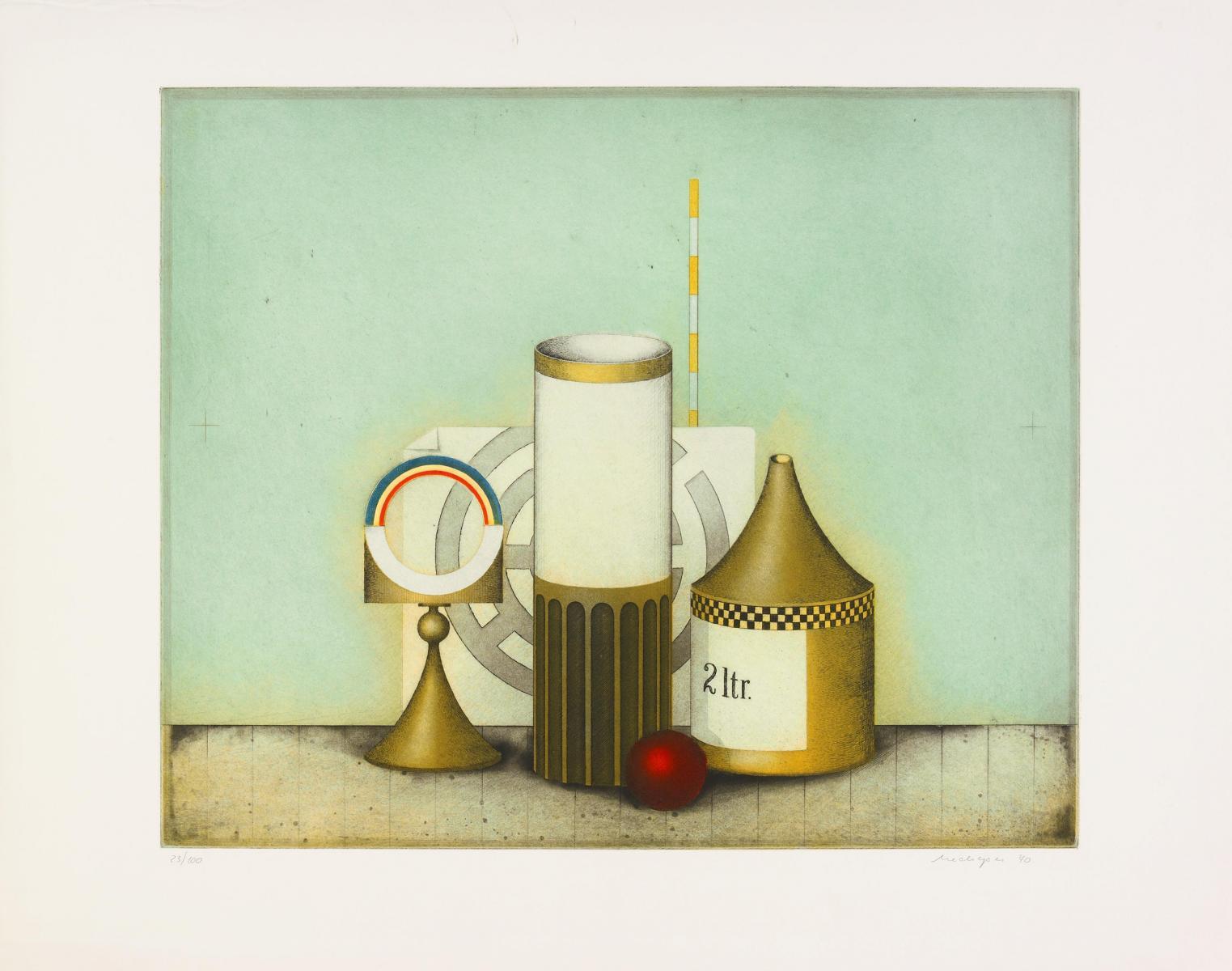 Friedrich Meckseper - Konvolut von sechs Farbradierungen