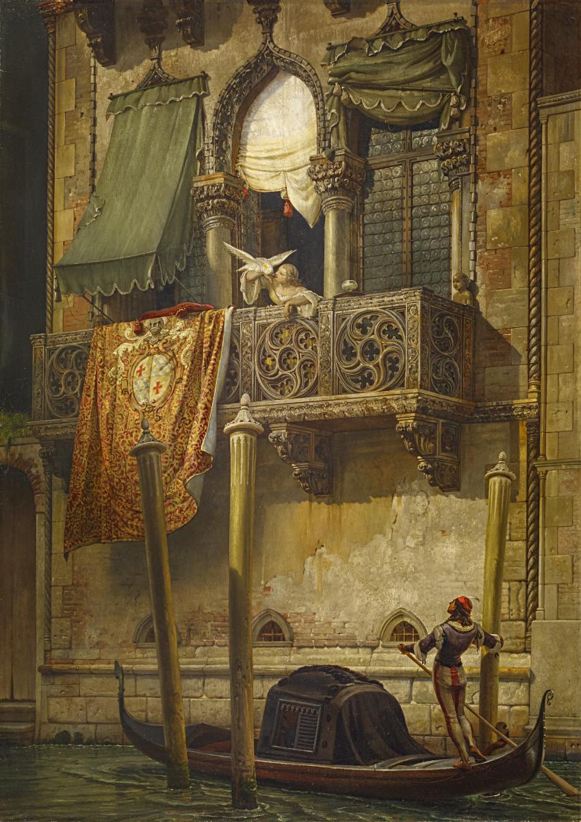 Friedrich Nerly - Das »Haus der Desdemona« in Venedig.
