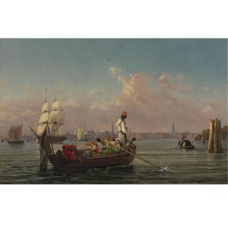 Friedrich Nerly - German In The Lagoon, Venice