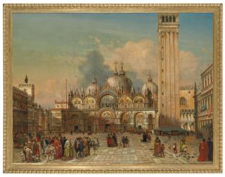 Friedrich Nerly - La place Saint-Marc à Venise