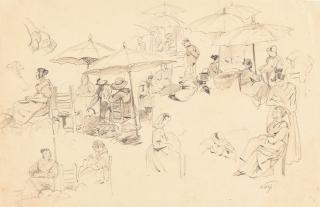 Friedrich Nerly - Studien eines Marktes