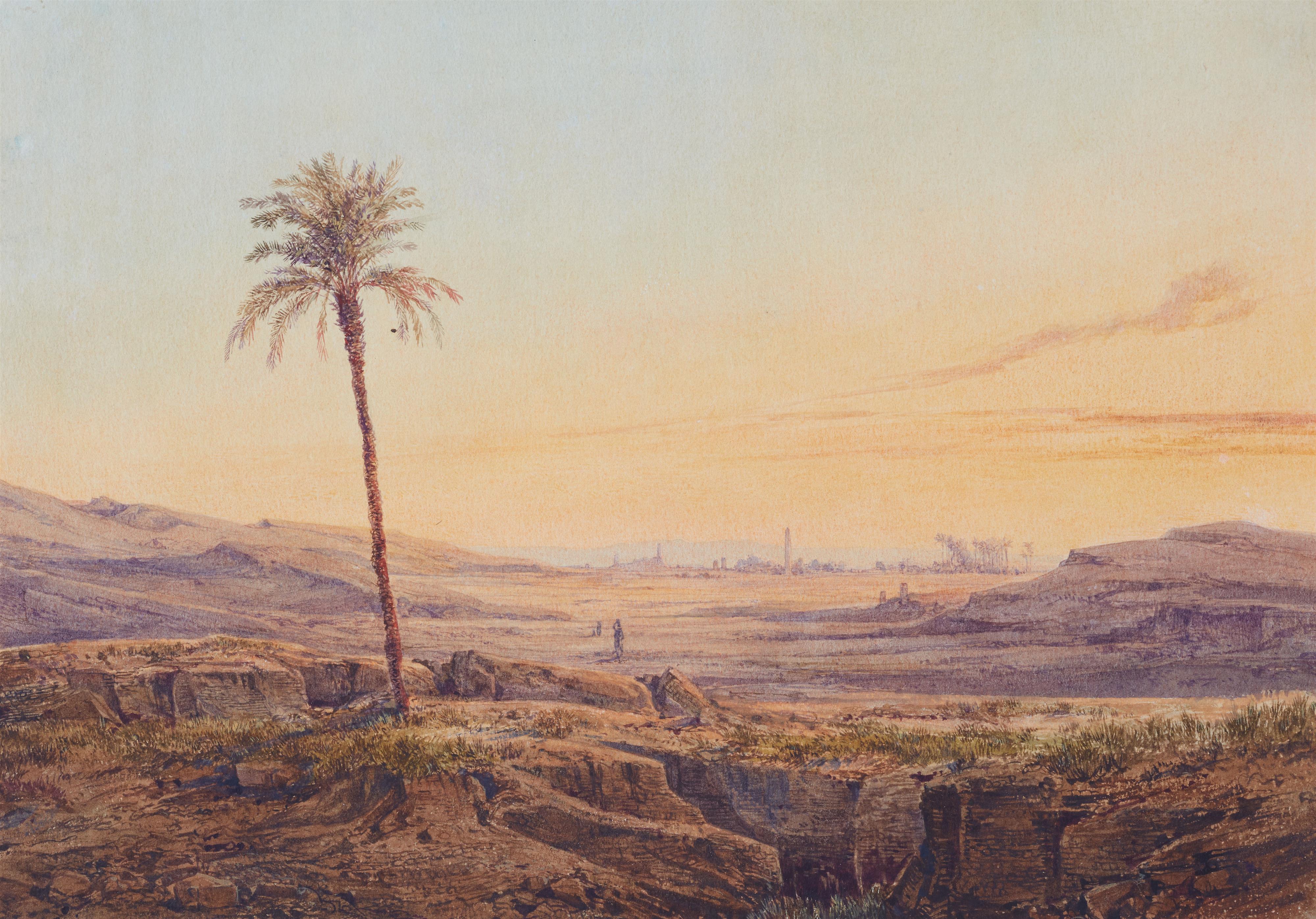 Friedrich Otto Georgi - Heliopolis bei Sonnenuntergang