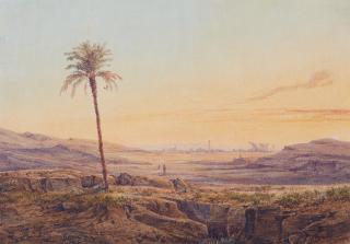 Friedrich Otto Georgi - Heliopolis bei Sonnenuntergang