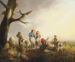 Friedrich Otto Georgi - The potato pickers